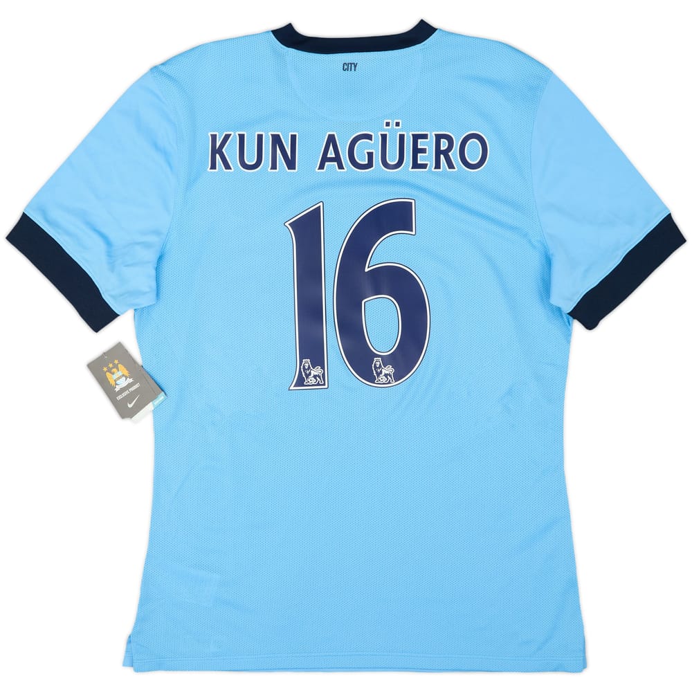 2014-15 Manchester City Authentic Home Shirt Kun Aguero #16 (XL)