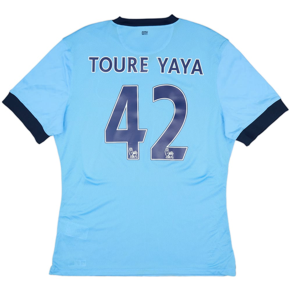 2014-15 Manchester City Authentic Home Shirt Toure Yaya #42 - 10/10 - (XL)