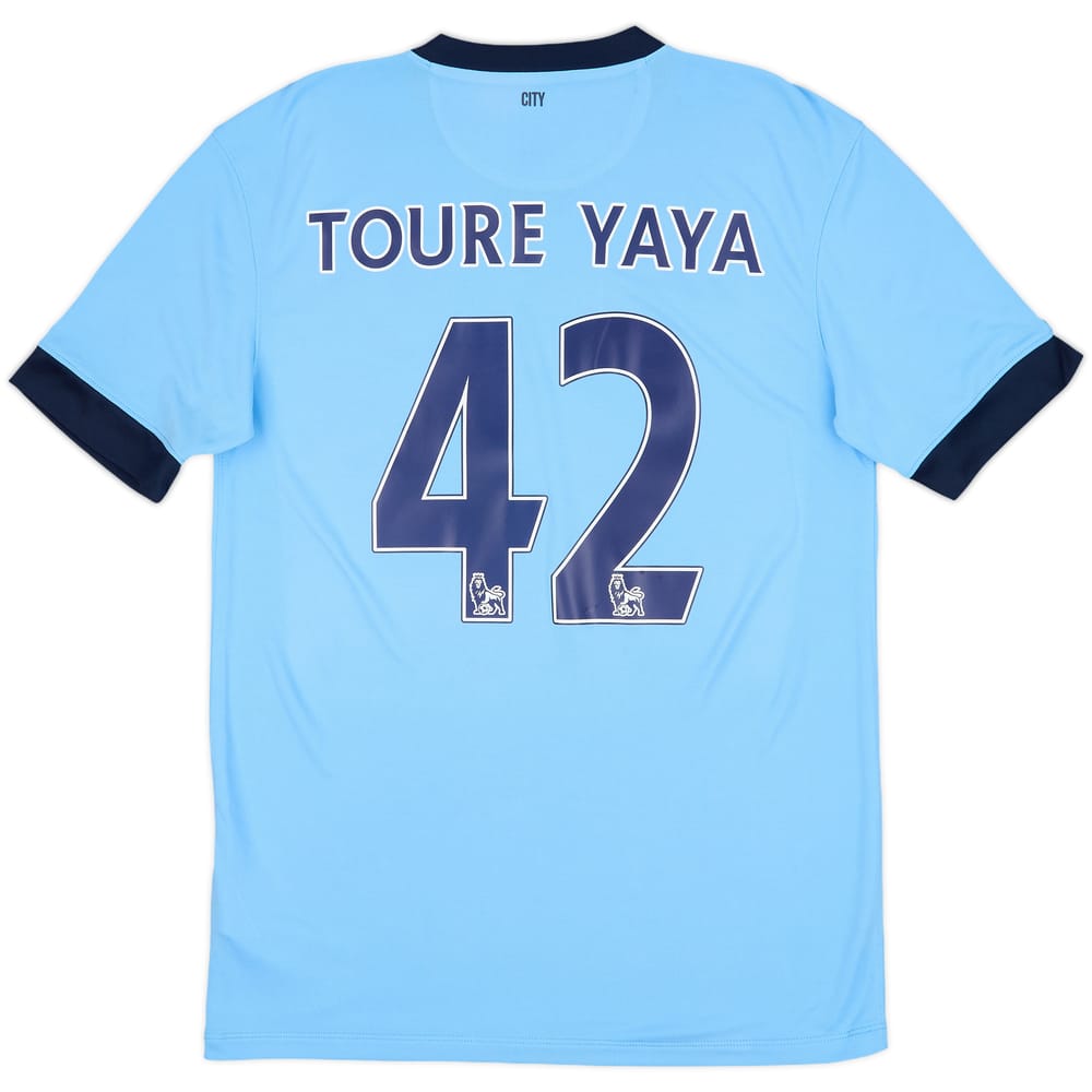 2014-15 Manchester City Home Shirt Toure Yaya #42 (M)