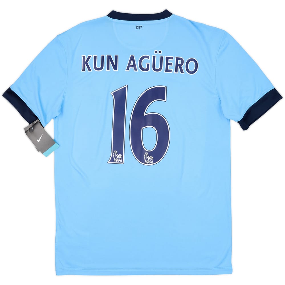 2014-15 Manchester City Home Shirt Kun Aguero #16 (M)