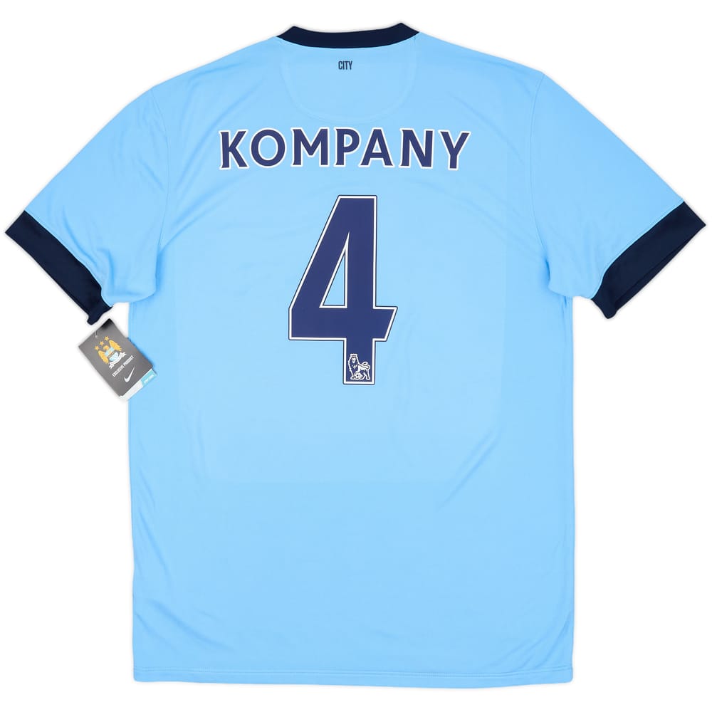 2014-15 Manchester City Home Shirt Kompany #4 (L)