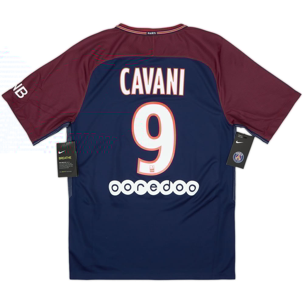 Camiseta de local del Paris Saint-Germain 2017-18 Cavani #9 (S)