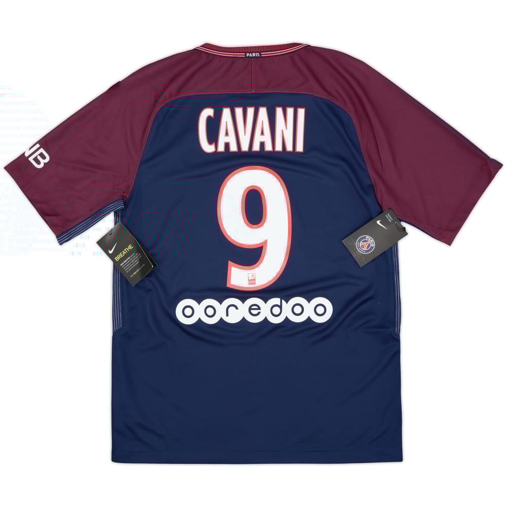 Camiseta de local del Paris Saint-Germain 2017-18 Cavani #9 (S)