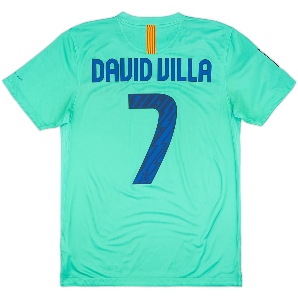 2010-11 Barcelona Away Shirt David Villa #7 - 9/10 - (M)