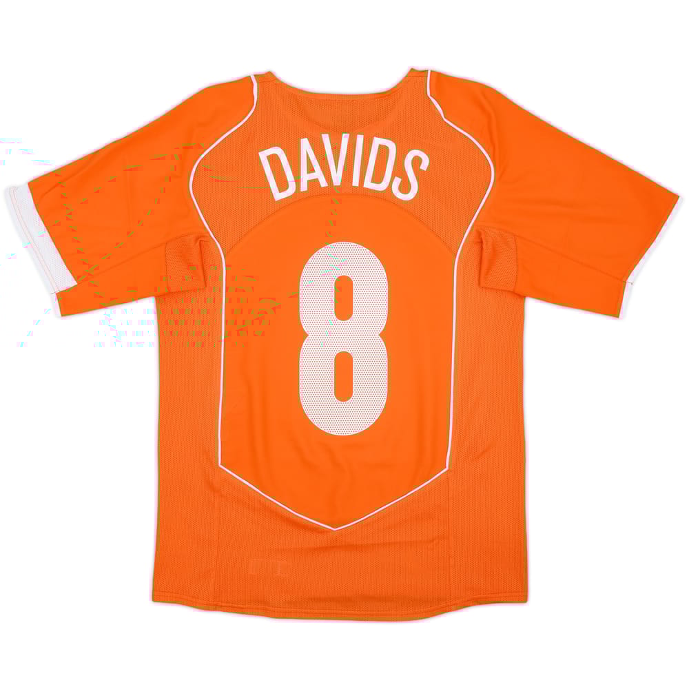 2004-06 Netherlands Home Shirt Davids #8 - 9/10 - (S)