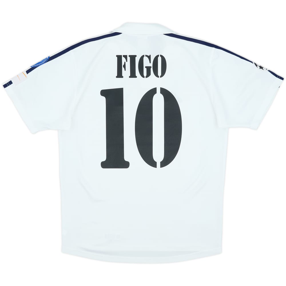 2001 Real Madrid Home Shirt Figo #10 - 8/10 - (S)