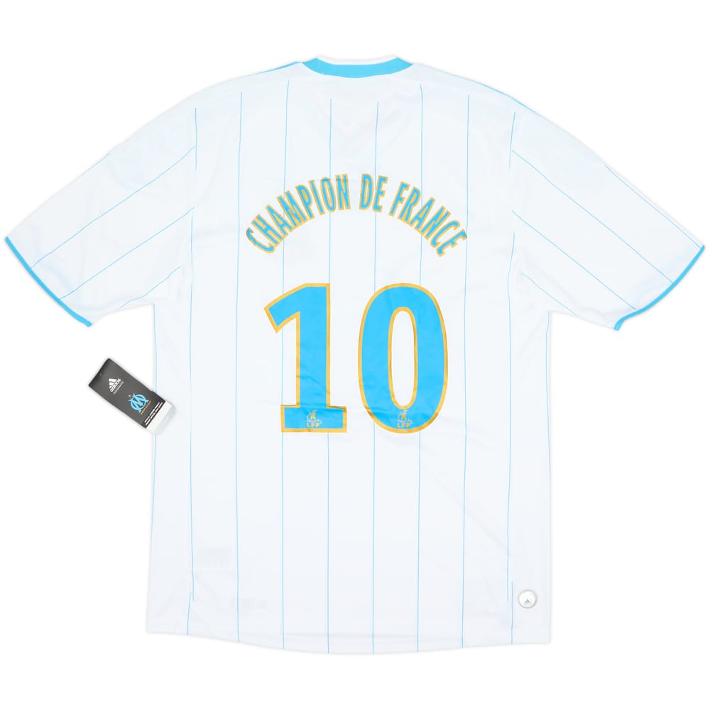 2010-11 Olympique Marseille Home Shirt Champion De France #10 (M)