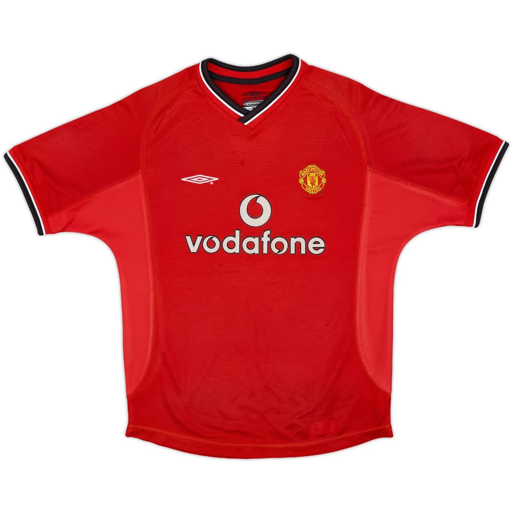 2000-02 Manchester United Home Shirt - 8/10 - (M.Boys)