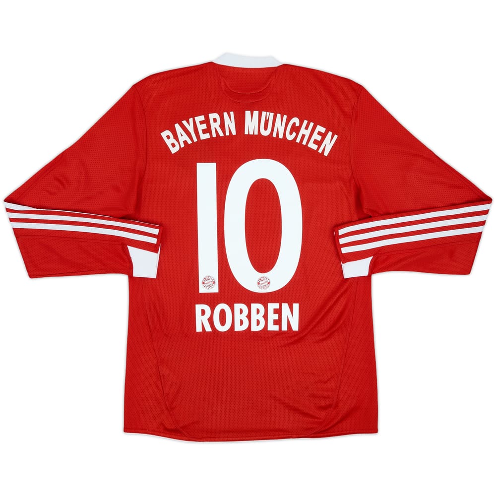 2009-10 Bayern Munich Home L/S Shirt Robben #10 - 6/10 - (S)