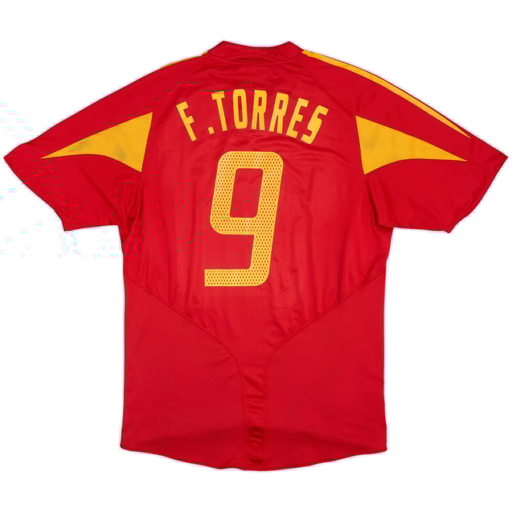 2004-06 Spain Home Shirt F. Torres #9 - 7/10 - (L)