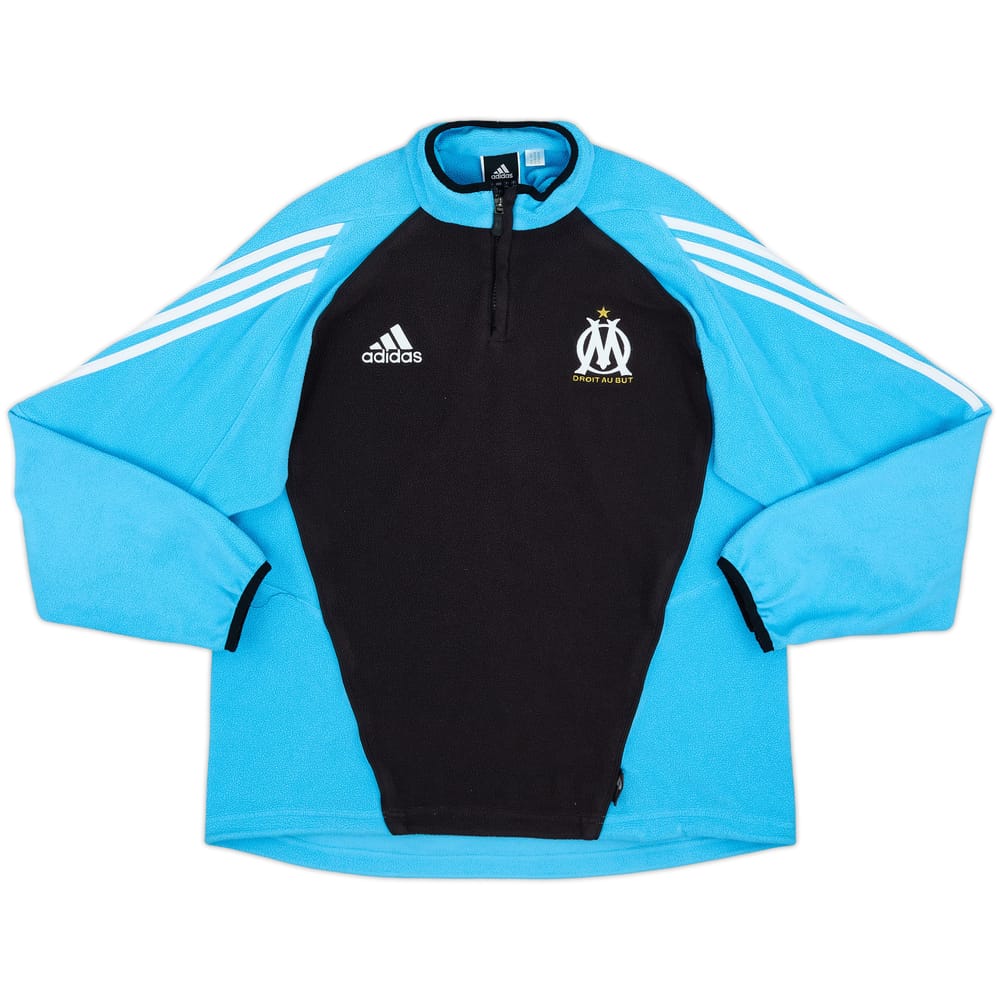 2005-06 Olympique Marseille adidas 1/4 Zip Fleece Top - 9/10 - (M)