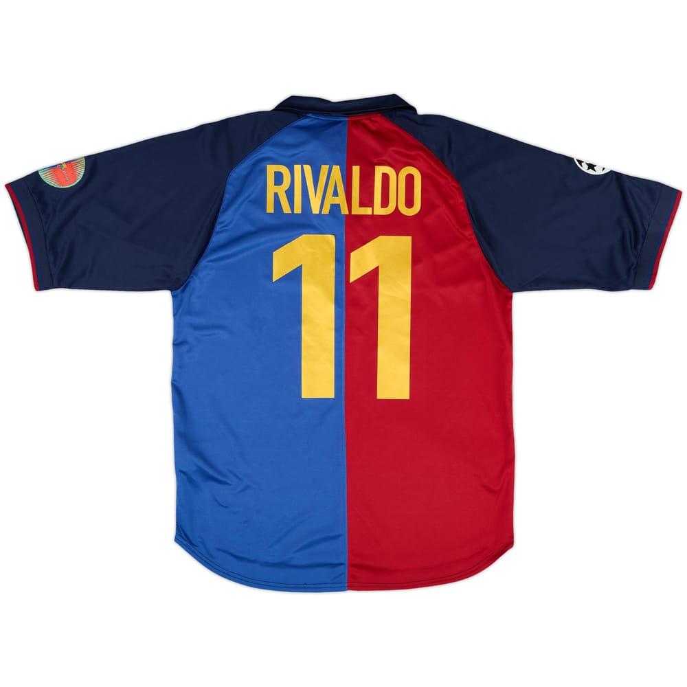 2004-05 Barcelona Nike Retro 1999-00 Shirt Rivaldo #11 - 9/10 - (M)