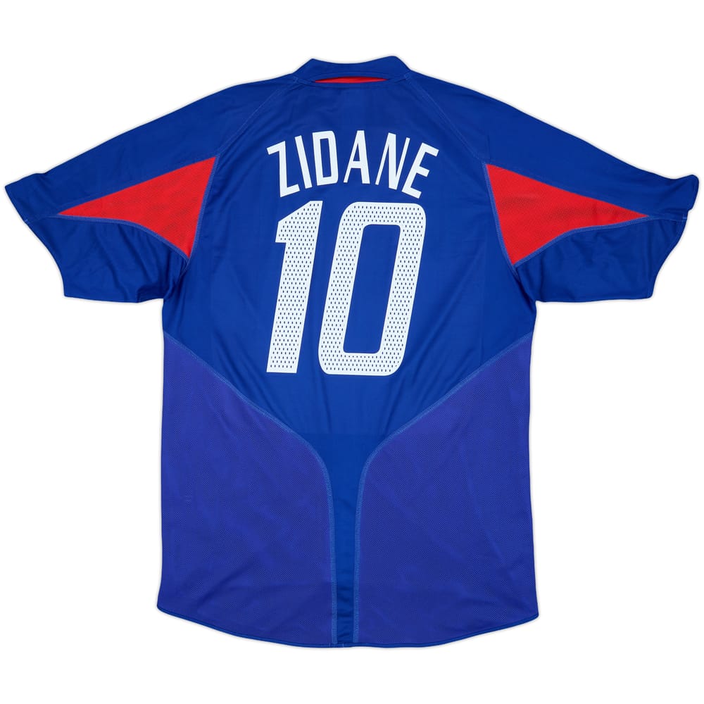 2004-06 France Home Shirt Zidane #10 - 6/10 - (L)
