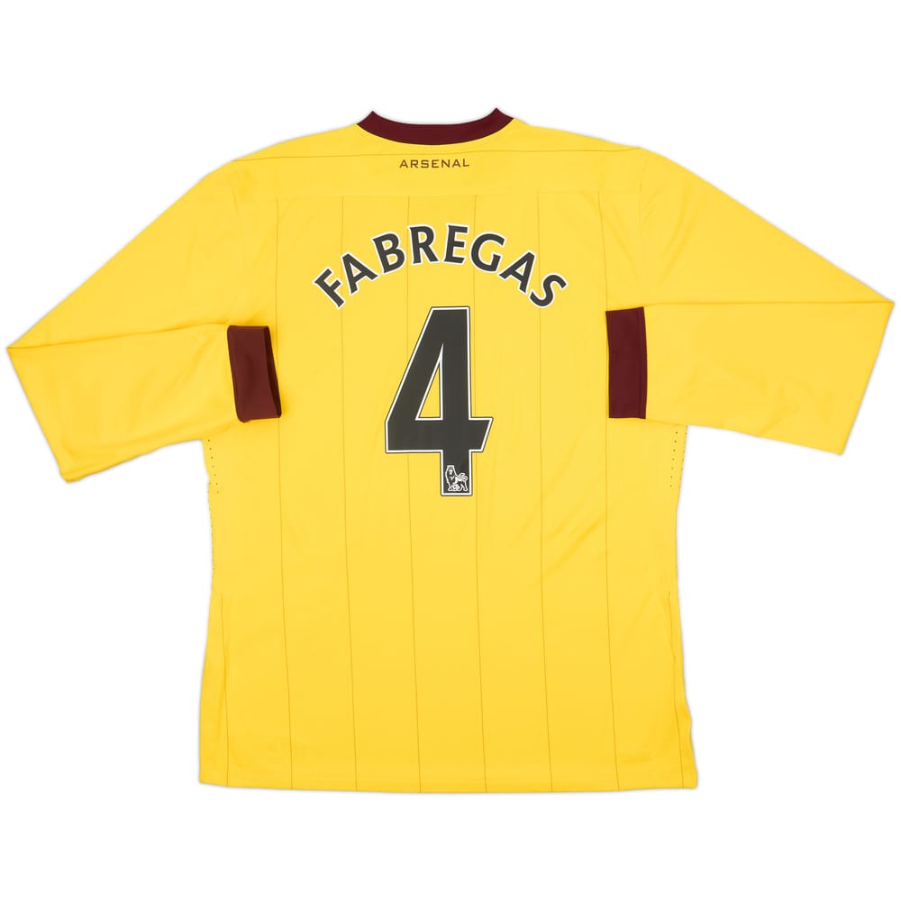 2010-13 Arsenal Player Issue Away L/S Shirt Fabregas #4 - 10/10 - (XL)
