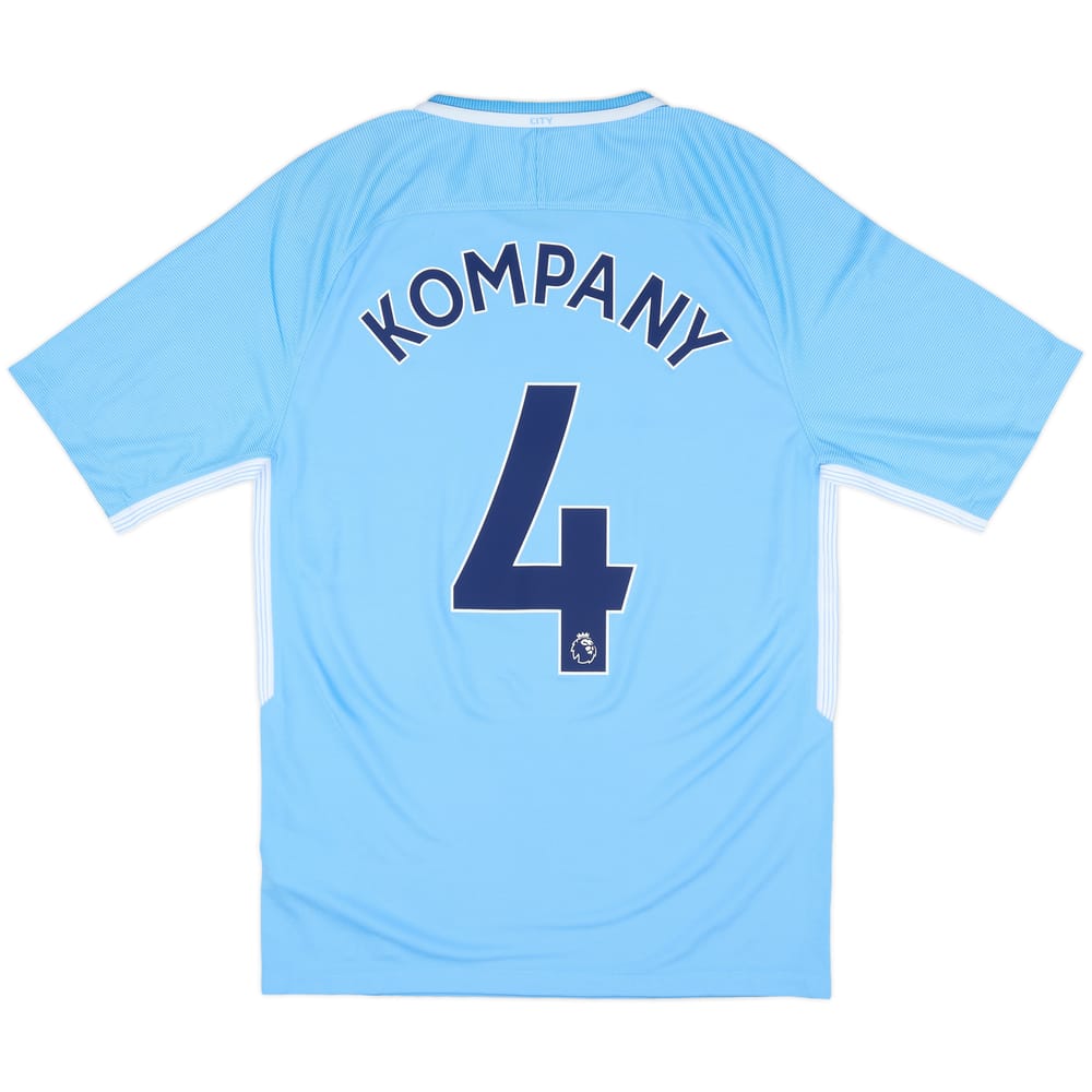 2017-18 Manchester City Home Shirt Kompany #4 (S)