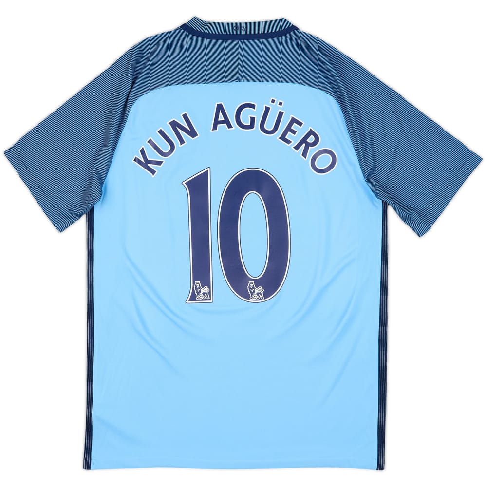 2016-17 Manchester City Home Shirt Kun Aguero #10 (M)
