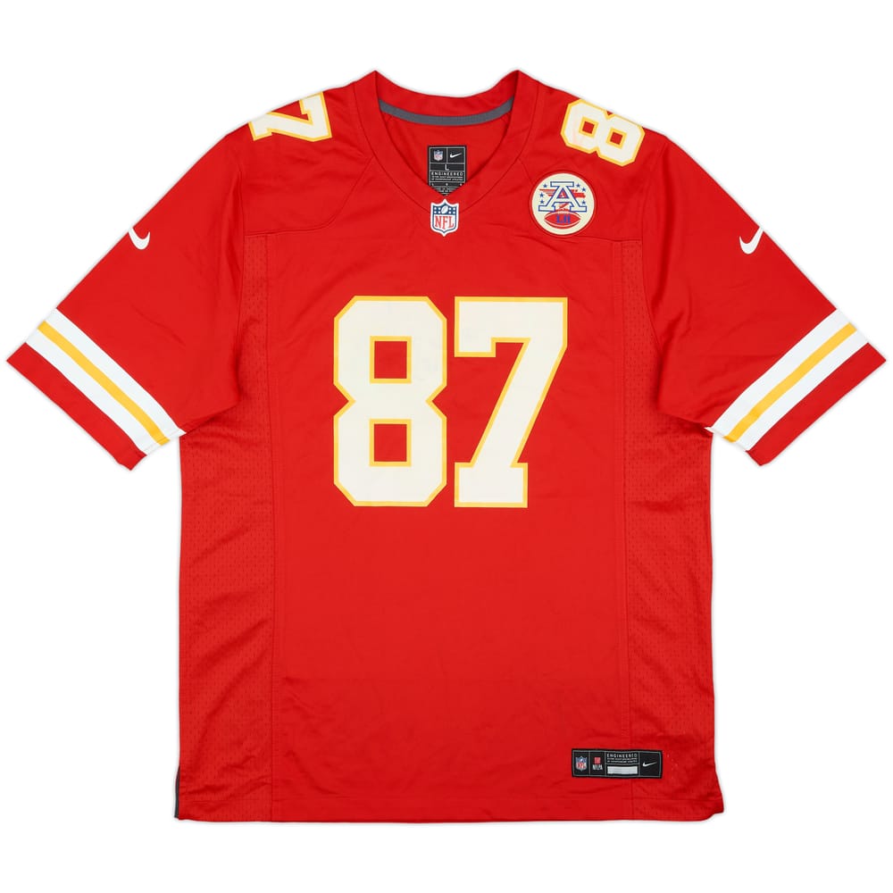 2023-25 Kansas City Chiefs Kelce #87 Nike Game Home Jersey - 5/10 - (L)