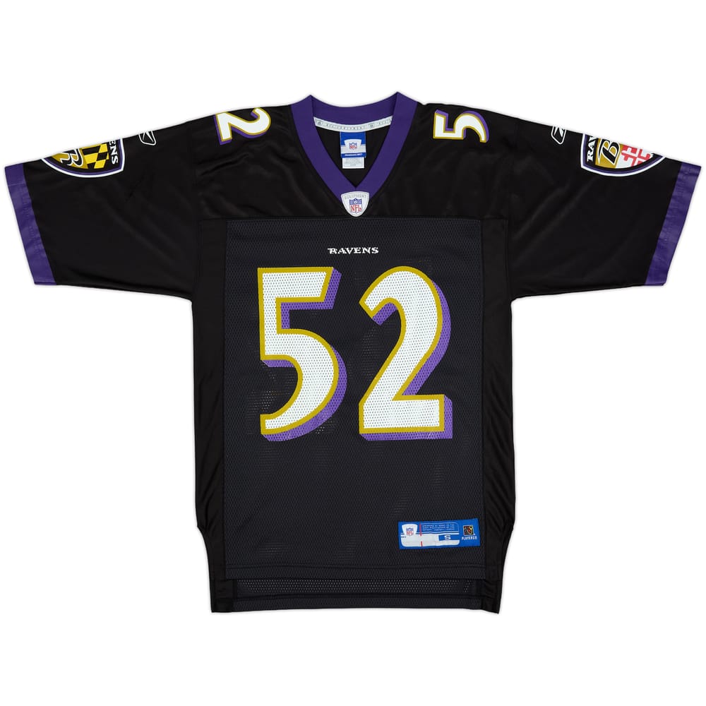 2005-06 Baltimore Ravens R.Lewis #52 Reebok On Field Alternate Jersey - 7/10 - (S)
