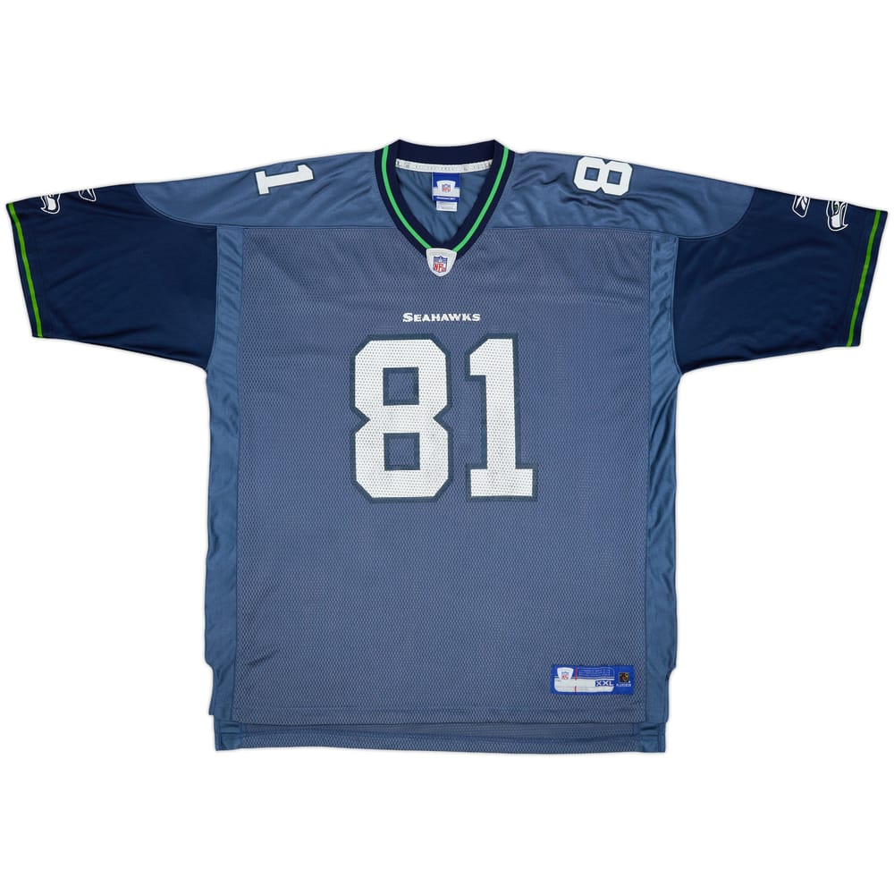 2006 Seattle Seahawks Burleson #81 Reebok On Field Home Jersey - 6/10 - (XXL)