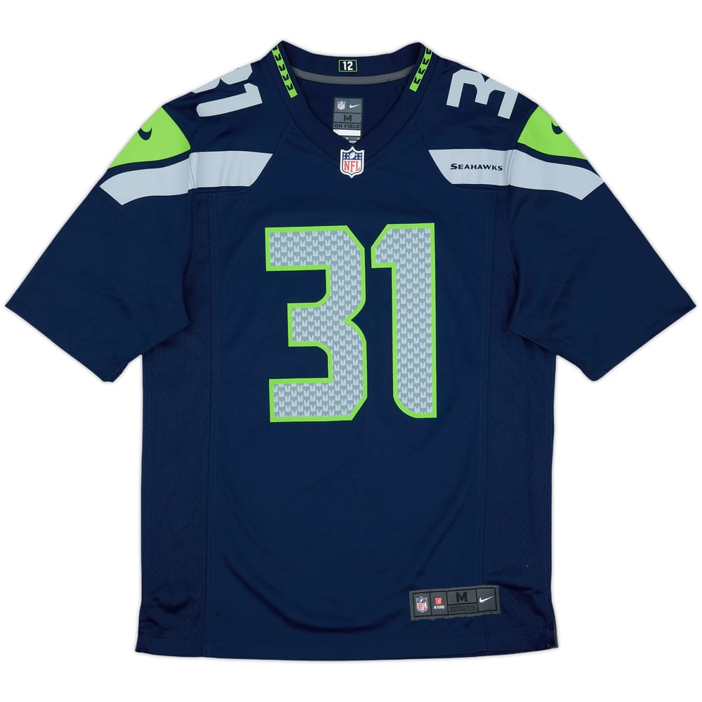 2012-18 Seattle Seahawks Chancellor #31 Nike Game Home Jersey - 9/10 - (M)