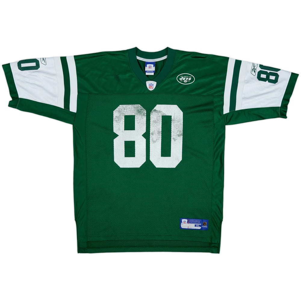 2005 New York Jets Chrebet #80 Reebok On Field Home Jersey - 5/10 - (XL)