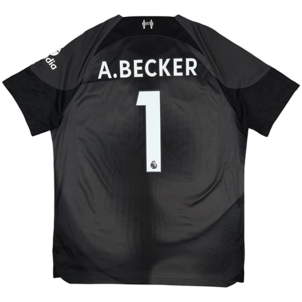 2022-23 Liverpool GK Shirt A.Becker #1 - 6/10 - (L)