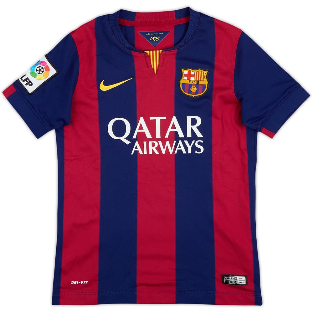 2014-15 Barcelona Home Shirt - 8/10 - (S.Boys)