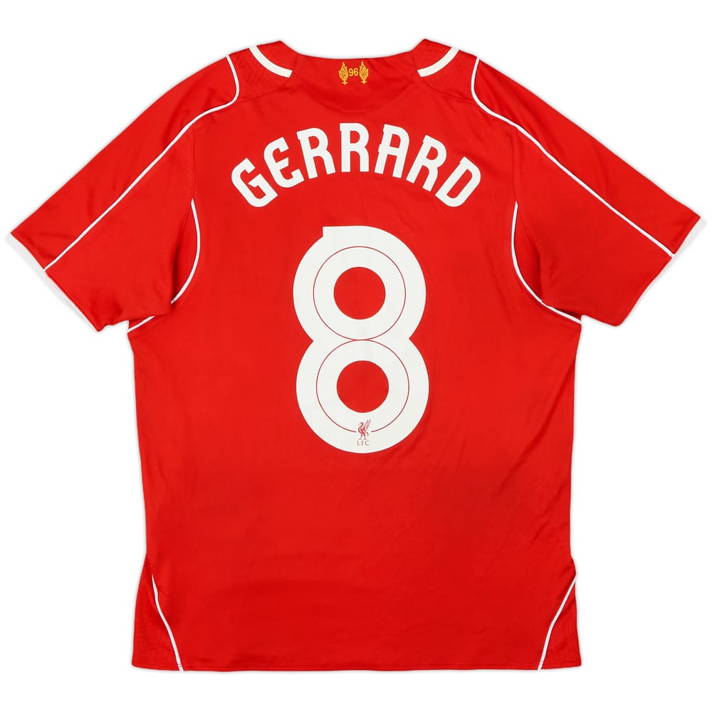 2014-15 Liverpool Home Shirt Gerrard #8 - 7/10 - (S)