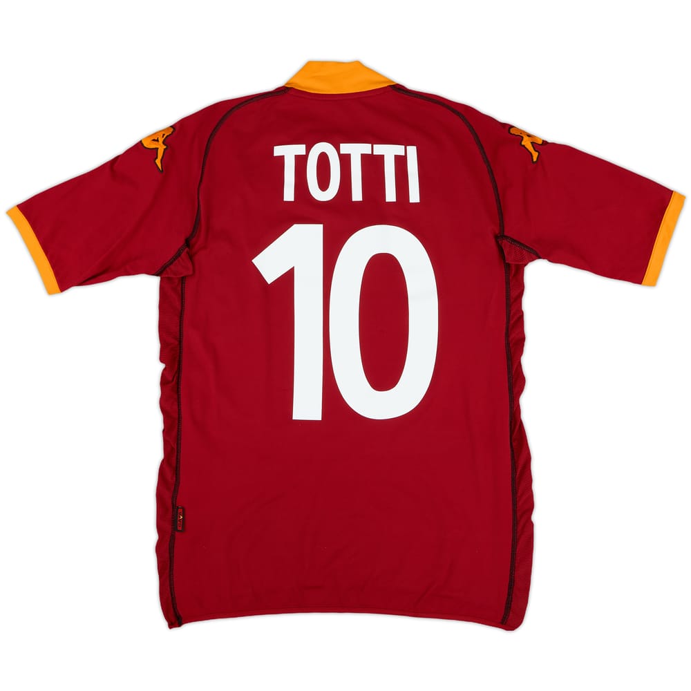 2002-03 Roma Home Shirt Totti #10 - 8/10 - (M)