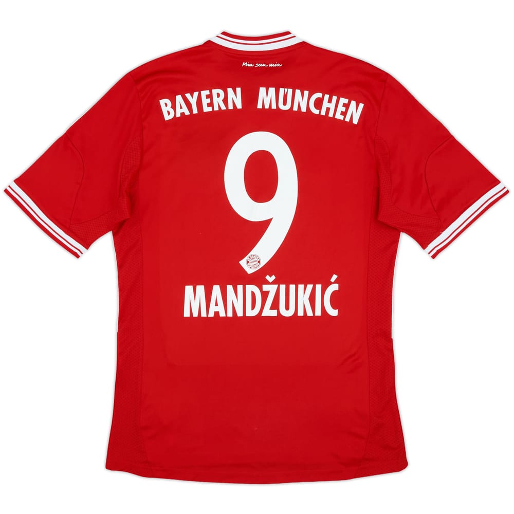 2013-14 Bayern Munich Home Shirt Mandzukic #9 - 9/10 - (S)