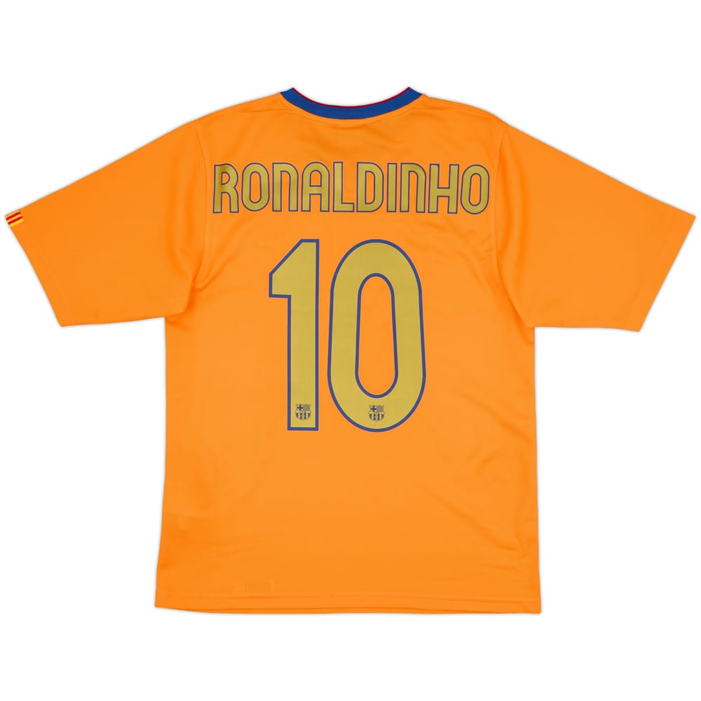 2006-08 Barcelona Basic Away Shirt Ronaldinho #10 - 9/10 - (S)