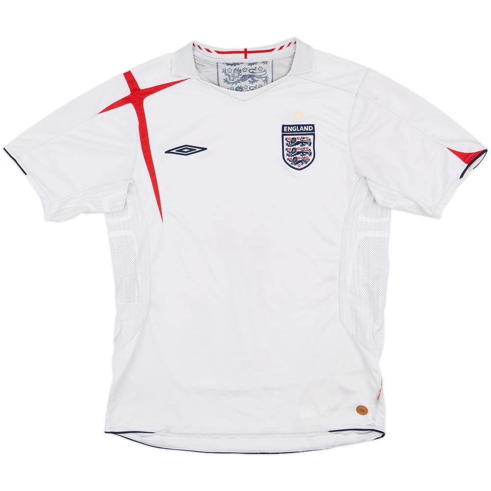 2005-07 England Home Shirt - 5/10 - (M)