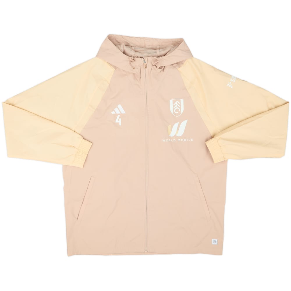 2022-23 Fulham Player Issue Hooded Rain Jacket #4 (Tosin) - 9/10 - (L)