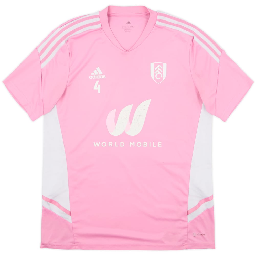2022-23 Fulham adidas Player Issue Training Shirt #4 - 5/10 - (L)