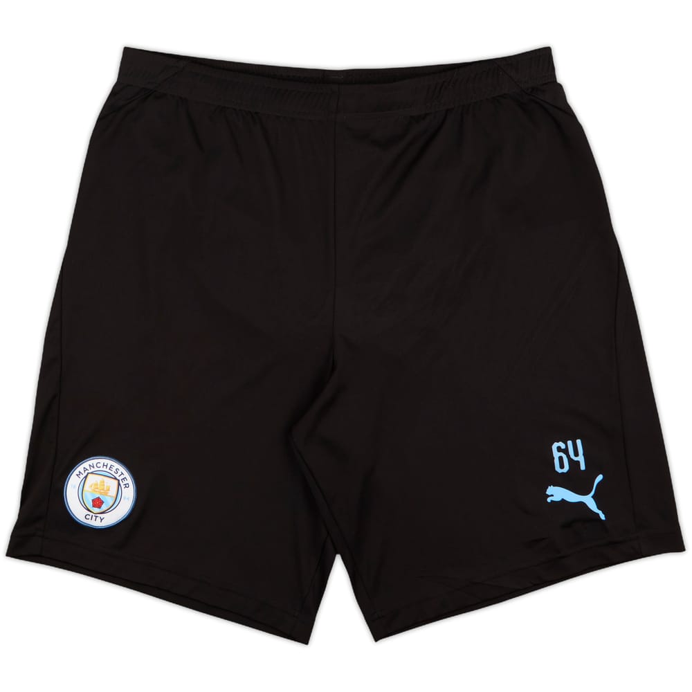 2019-20 Manchester City Player Issue Puma Training Shorts #64 - 9/10 - (L)