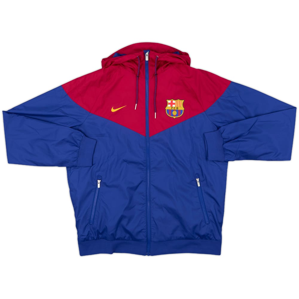 2018-19 Barcelona Nike Hooded Track Jacket - 7/10 - (M)