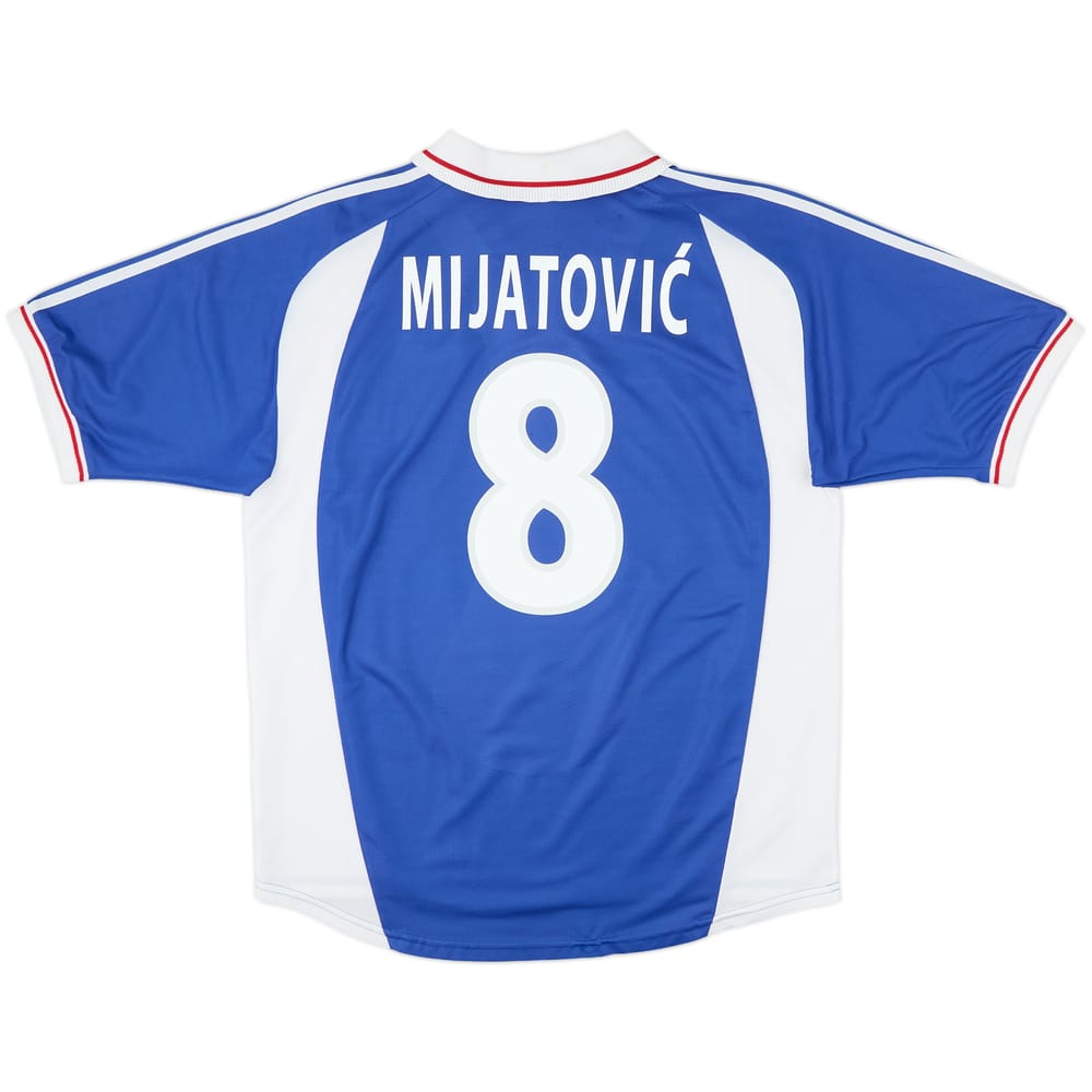 2000-01 Yugoslavia Home Shirt Mijatovic #8 - 8/10 - (L)