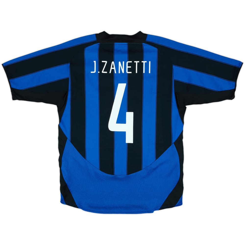 2003-04 Inter Milan Home Shirt Zanetti #4 - 6/10 - (M)