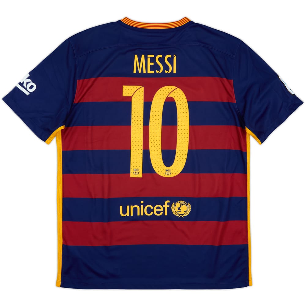 2015-16 Barcelona Home Shirt Messi #10 - 6/10 - (L)