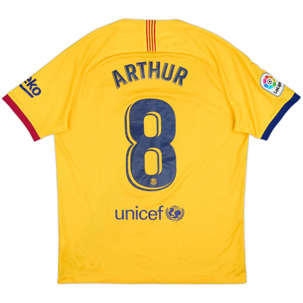 2019-20 Barcelona Away Shirt Arthur #8 - 6/10 - (L)