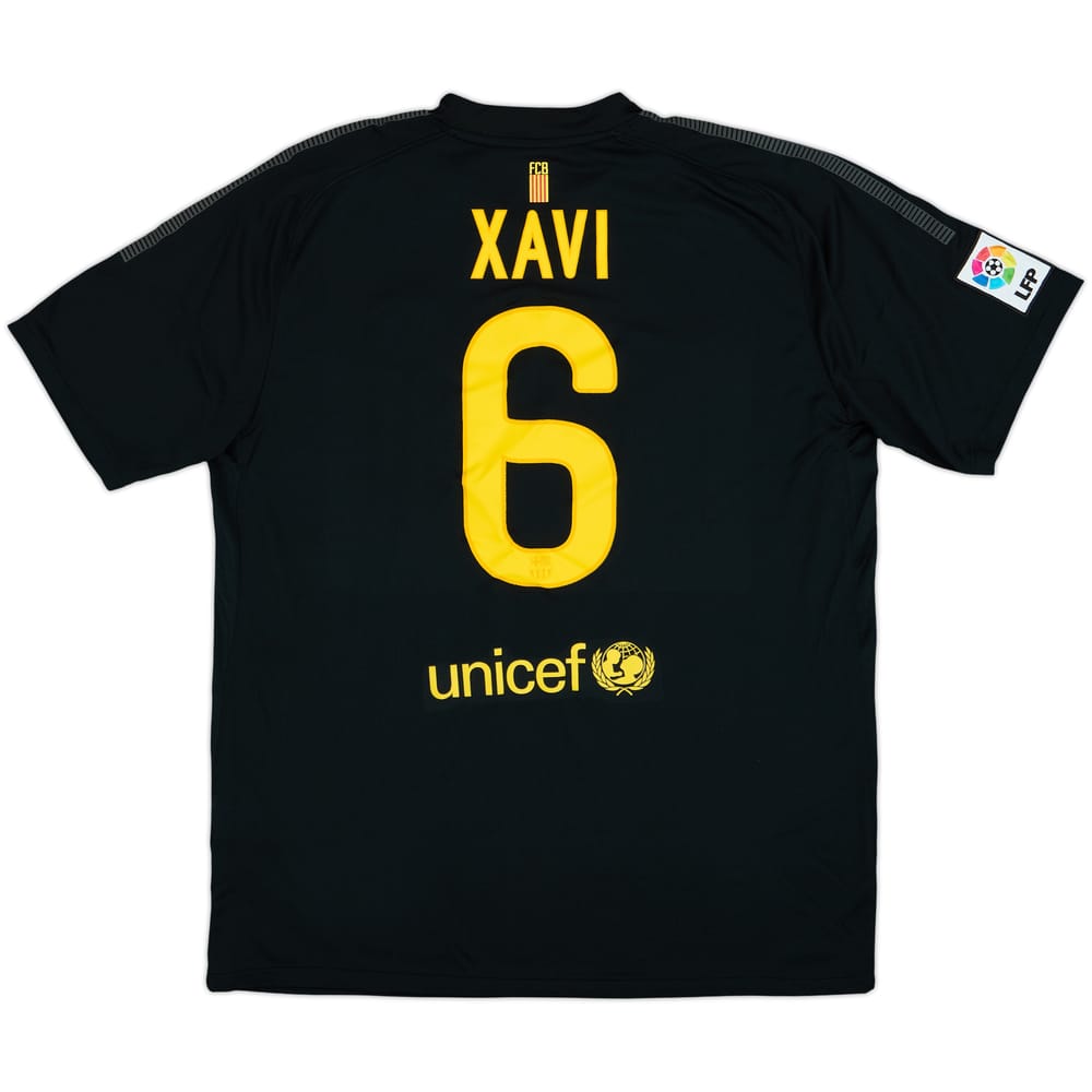 2011-12 Barcelona Away Shirt Xavi #6 - 9/10 - (XL)