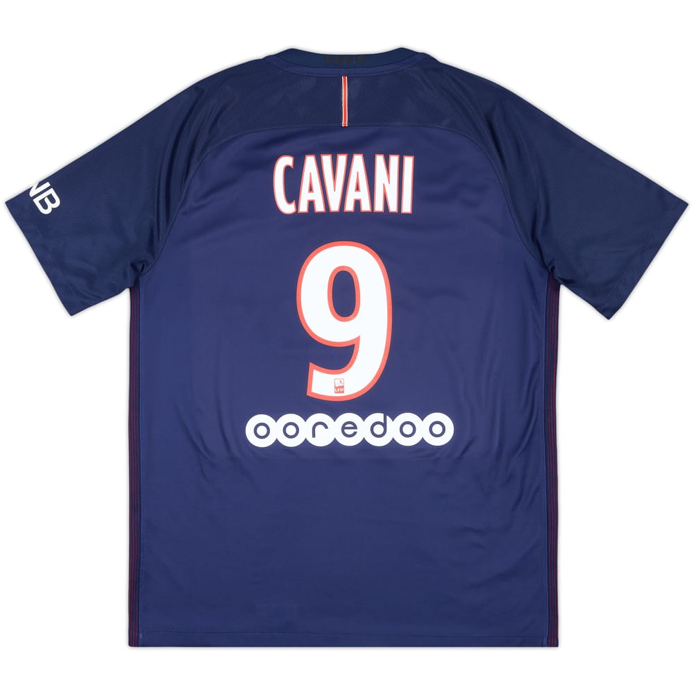 2016-17 Paris Saint-Germain Home Shirt Cavani #9 - 8/10 - (L)