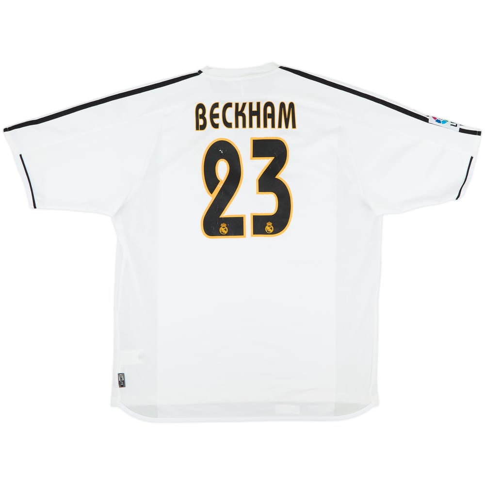 2003-04 Real Madrid Home Shirt Beckham #23 - 7/10 - (XL)
