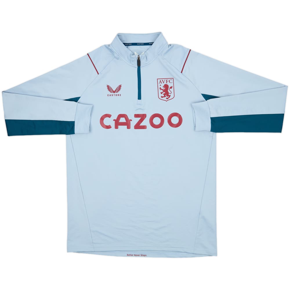 2022-23 Aston Villa Castore 1/4 Zip Drill Top - 10/10 - (M)