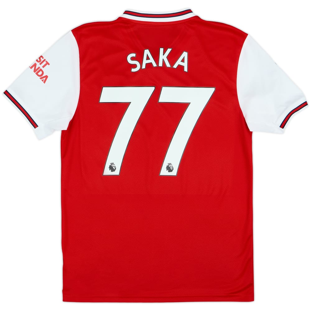2019-20 Arsenal Home Shirt Saka #77 - 10/10 - (M)