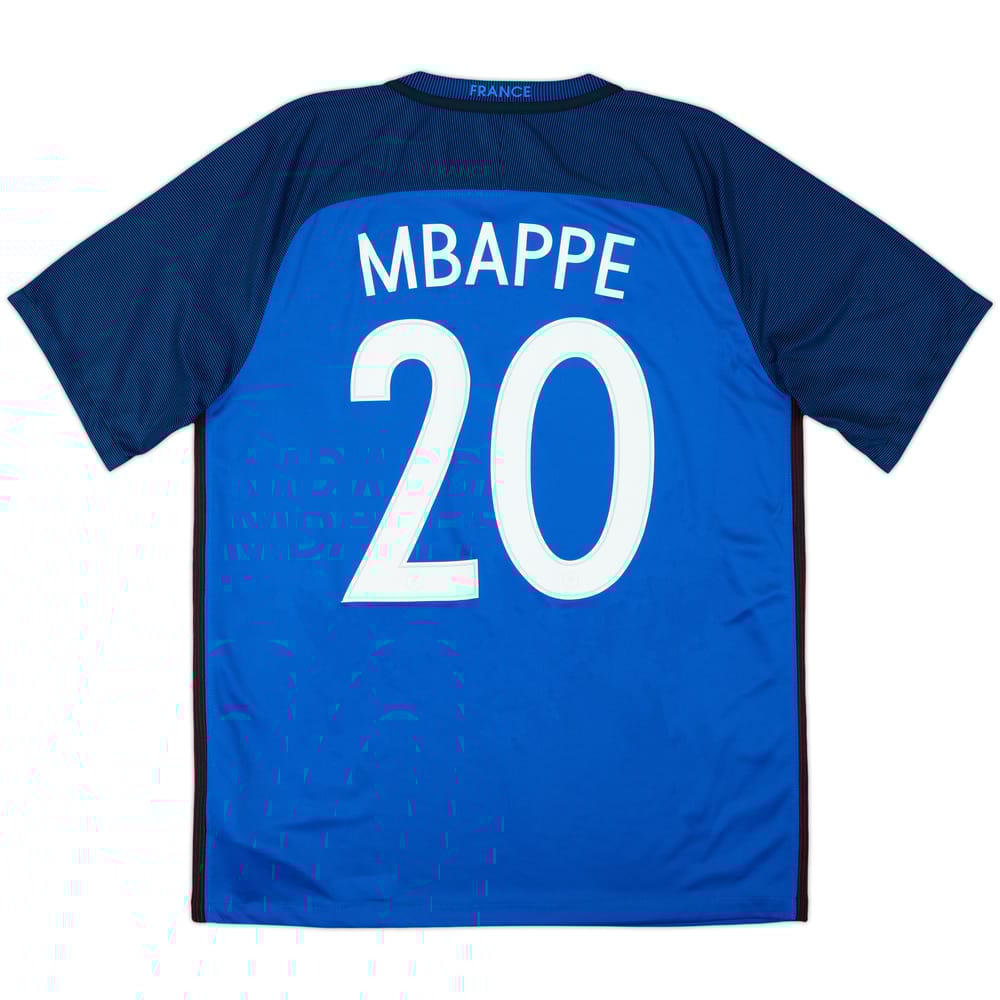 2016-17 France Home Shirt Mbappe #20 (L)