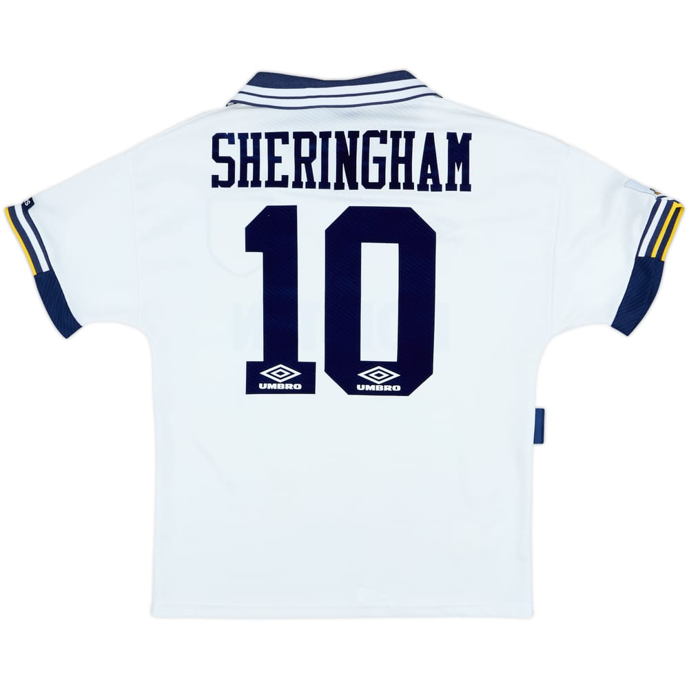 1993-95 Tottenham Home Shirt Sheringham #10 - 8/10 - (M)