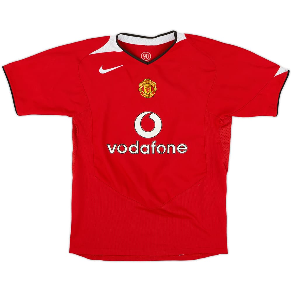 2004-06 Manchester United Home Shirt - 8/10 - (L.Boys)