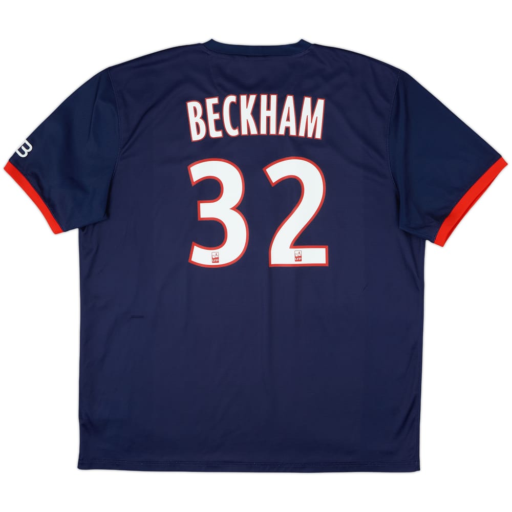 2013-14 Paris Saint-Germain Home Shirt Beckham #32 - 8/10 - (XXL)