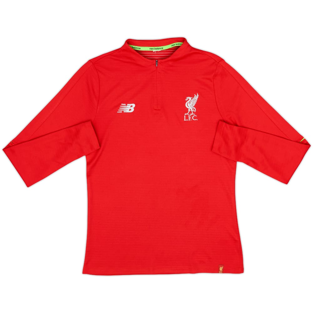 2018-19 Liverpool New Balance 1/4 Zip Drill Top - 8/10 - (L.Boys)